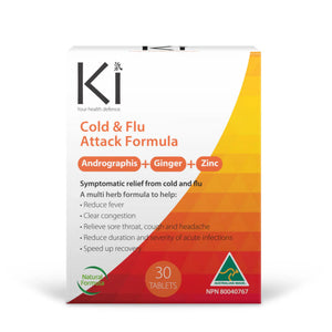 Ki Cold & Flu Attack Formula - 30 Tablets Vitamins & Supplements Martin & Pleasance 