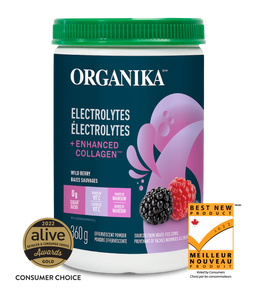 Electrolytes +Enhanced Collagen - Wild Berry - Organika (360g) Vitamins & Supplements Organika 