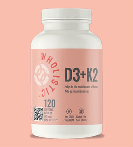 Wholistic D3 + K2 Vitamins & Supplements Wholistic 